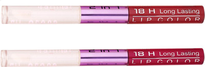 

Color Fever Non-stick Cup Waterproof colorstay all day Long Lasting Durable Matte Liquid Lipstick Beauty Lip Gloss,Fashionable Colors Long Lasting Lipsticks(Set of 2 ) 2 IN 1 36-44(Maroon, Burgundy)