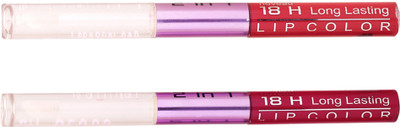 

Color Fever Non-stick Cup Waterproof colorstay all day Long Lasting Durable Matte Liquid Lipstick Beauty Lip Gloss,Fashionable Colors Long Lasting Lipsticks(Set of 2 ) 2 IN 1 37-44(Nude, Burgundy)