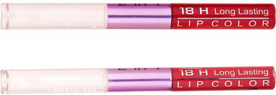 

Color Fever Non-stick Cup Waterproof colorstay all day Long Lasting Durable Matte Liquid Lipstick Beauty Lip Gloss,Fashionable Colors Long Lasting Lipsticks(Set of 2 ) 2 IN 1 29-37(Red, Nude)