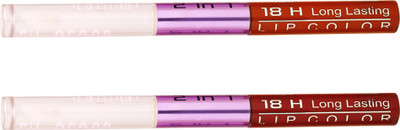 

Color Fever Non-stick Cup Waterproof colorstay all day Long Lasting Durable Matte Liquid Lipstick Beauty Lip Gloss,Fashionable Colors Long Lasting Lipsticks(Set of 2 ) 2 IN 1 42-43(Brick Orange, Brick Orange)
