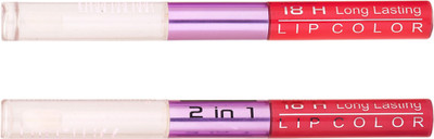 

Color Fever Non-stick Cup Waterproof colorstay all day Long Lasting Durable Matte Liquid Lipstick Beauty Lip Gloss,Fashionable Colors Long Lasting Lipsticks(Set of 2 ) 2 IN 1 30-31(Peach, Peach)