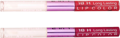 

Color Fever Non-stick Cup Waterproof colorstay all day Long Lasting Durable Matte Liquid Lipstick Beauty Lip Gloss,Fashionable Colors Long Lasting Lipsticks(Set of 2 ) 2 IN 1 37-40(Nude, Cardinal)