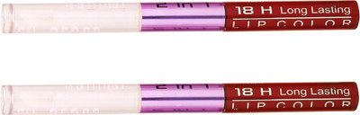 

Color Fever Non-stick Cup Waterproof colorstay all day Long Lasting Durable Matte Liquid Lipstick Beauty Lip Gloss,Fashionable Colors Long Lasting Lipsticks(Set of 2 ) 2 IN 1 41-43(Rose Red, Brick Orange)