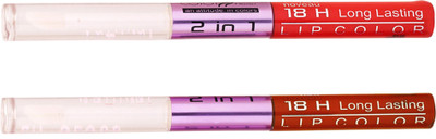 

Color Fever Non-stick Cup Waterproof colorstay all day Long Lasting Durable Matte Liquid Lipstick Beauty Lip Gloss,Fashionable Colors Long Lasting Lipsticks(Set of 2 ) 2 IN 1 38-42(Orange, Brick Orange)