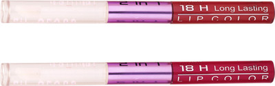 

Color Fever Non-stick Cup Waterproof colorstay all day Long Lasting Durable Matte Liquid Lipstick Beauty Lip Gloss,Fashionable Colors Long Lasting Lipsticks(Set of 2 ) 2 IN 1 39-44(Nude, Burgundy)