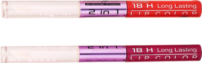 

Color Fever Non-stick Cup Waterproof colorstay all day Long Lasting Durable Matte Liquid Lipstick Beauty Lip Gloss,Fashionable Colors Long Lasting Lipsticks(Set of 2 ) 2 IN 1 38-40(Orange, Cardinal)