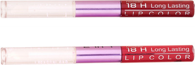 

Color Fever Non-stick Cup Waterproof colorstay all day Long Lasting Durable Matte Liquid Lipstick Beauty Lip Gloss,Fashionable Colors Long Lasting Lipsticks(Set of 2 ) 2 IN 1 34-37(Dark Red, Nude)