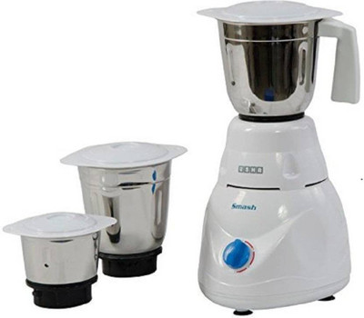 USHA MG-2853 pro 500 Mixer Grinder (3 Jars, White)