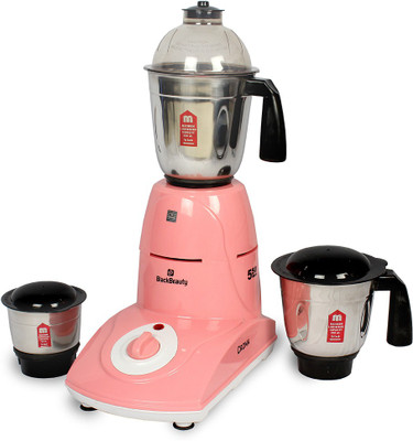 

Black Beauty roma 3 550 Mixer Grinder(Pink, 3 Jars)