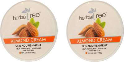 

herbaltree HT ALMOND CREAM SKIN NOURISHMENT 180G PACK OF - 2(360 g)
