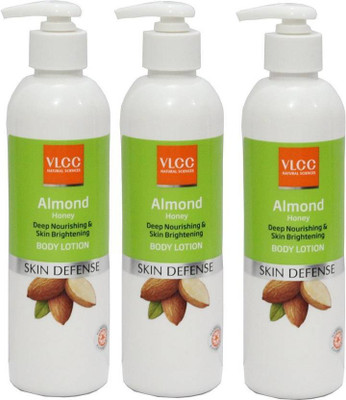 

VLCC Almond Honey Deep Nourishing and Skin Brightening Body Lotion pack of 3 (1050 ml)(1050 ml)