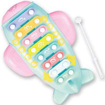 

Webby Musical Montesorri Baby Toy Mobile Crib Piano Airplane Infant Playing Stroller(Multicolor)
