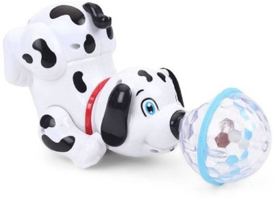 

Whitecherry Musical Dancing Dog with Rotating Colourful Ball(Black, White)