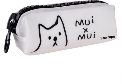 

Enwraps Series Mui x Mui Print Art Canvas Pencil Box(Set of 1, White)