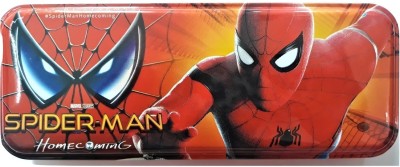 

Ambica Spiderman Pencil box Spiderman Art Metal Pencil Box(Set of 1, Red)