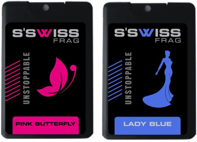 

S'SWISS PINK BUTTERFLY AND LADY BLUE Perfume - 20 ml(For Men & Women)