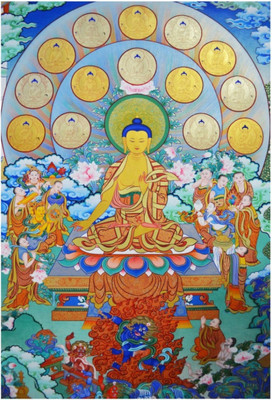 

Aabhaas Buddha Wall Poster Fine Art Print(12 inch X 18 inch, Rolled)