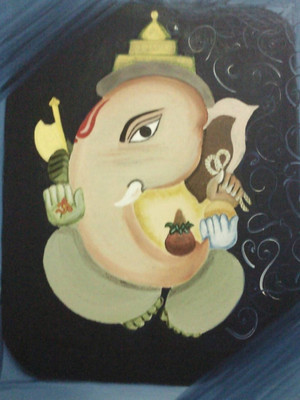 

Aabhaas Ganesha Wall Poster Fine Art Print(12 inch X 18 inch, Rolled)