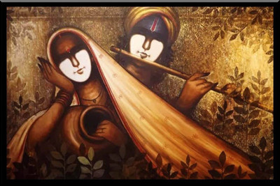 

Aabhaas Krishna Wall Poster Fine Art Print(12 inch X 18 inch, Rolled)