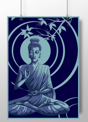 

Aabhaas Buddha Wall Poster Fine Art Print(12 inch X 18 inch, Rolled)