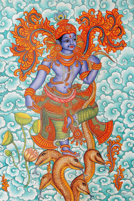 

Aabhaas Krishna Wall Poster Fine Art Print(12 inch X 18 inch, Rolled)