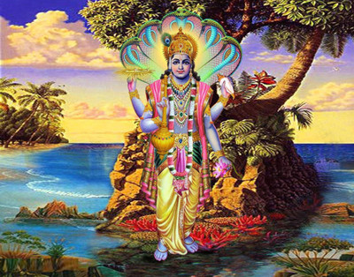 

Aabhaas Vishnu Wall Poster Fine Art Print(12 inch X 18 inch, Rolled)