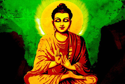 

Aabhaas Buddha Wall Poster Fine Art Print(12 inch X 18 inch, Rolled)