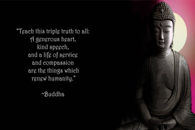 

Aabhaas Buddha Wall Poster Fine Art Print(12 inch X 18 inch, Rolled)