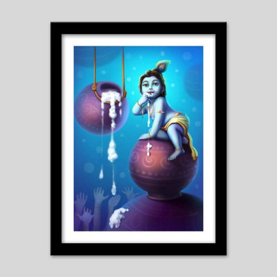 

Aabhaas Krishna Wall Poster Fine Art Print(12 inch X 18 inch, Rolled)