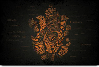 

Aabhaas Ganesha Wall Poster Fine Art Print(12 inch X 18 inch, Rolled)