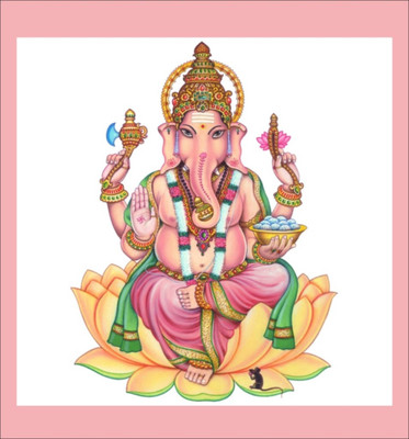 

Aabhaas Ganesha Wall Poster Fine Art Print(12 inch X 18 inch, Rolled)