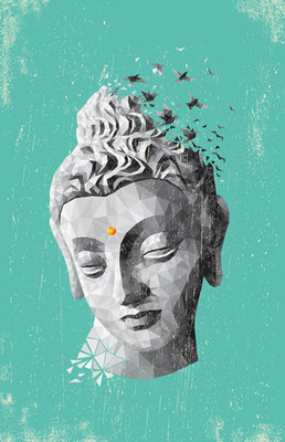 

Aabhaas Buddha Wall Poster Fine Art Print(12 inch X 18 inch, Rolled)