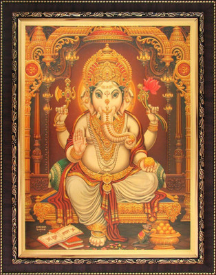 

Aabhaas Ganesha Wall Poster Fine Art Print(12 inch X 18 inch, Rolled)