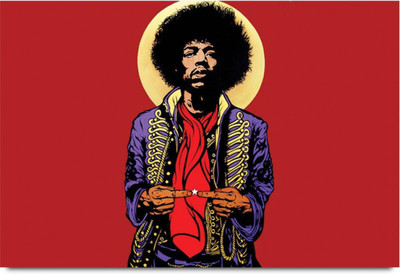 

Akhuratha Jimi Hendrix Fine Quality Wall Poster Paper Print(12 inch X 18 inch, Rolled)