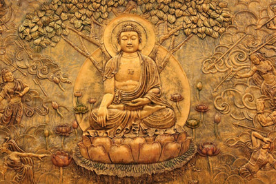 

Aabhaas Buddha Wall Poster Fine Art Print(12 inch X 18 inch, Rolled)