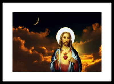 

Aabhaas Jesus Christ Wall Poster Fine Art Print(12 inch X 18 inch, Rolled)