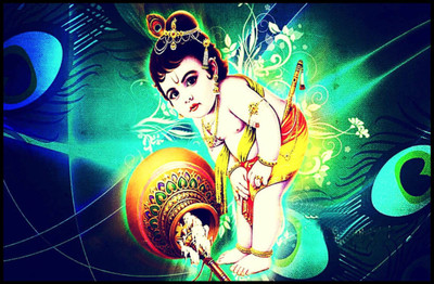 

Aabhaas Krishna Wall Poster Fine Art Print(12 inch X 18 inch, Rolled)