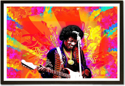 

Akhuratha Jimi Hendrix Fine Quality Wall Poster Paper Print(12 inch X 18 inch, Rolled)