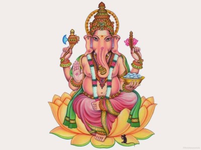 

Aabhaas Ganesha Wall Poster Fine Art Print(12 inch X 18 inch, Rolled)