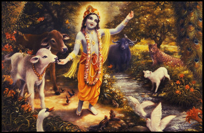 

Aabhaas Krishna Wall Poster Fine Art Print(12 inch X 18 inch, Rolled)