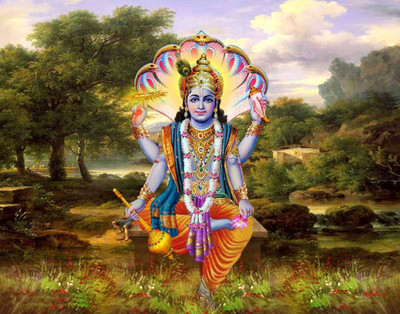 

Aabhaas Vishnu Wall Poster Fine Art Print(12 inch X 18 inch, Rolled)