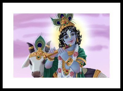 

Aabhaas Krishna Wall Poster Fine Art Print(12 inch X 18 inch, Rolled)