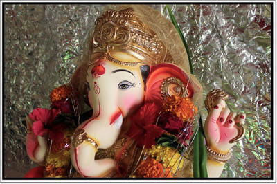 

Aabhaas Ganesha Wall Poster Fine Art Print(12 inch X 18 inch, Rolled)