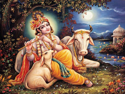 

Aabhaas Krishna Wall Poster Fine Art Print(12 inch X 18 inch, Rolled)