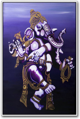 

Aabhaas Ganesha Wall Poster Fine Art Print(12 inch X 18 inch, Rolled)