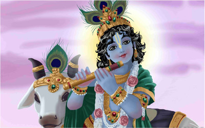

Aabhaas Krishna Wall Poster Fine Art Print(12 inch X 18 inch, Rolled)