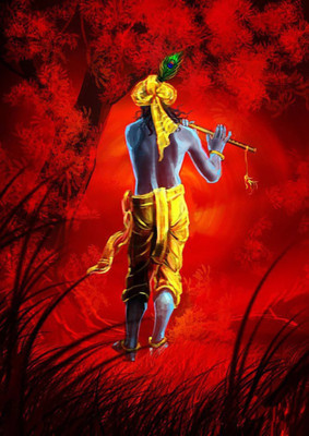 

Aabhaas Krishna Wall Poster Fine Art Print(12 inch X 18 inch, Rolled)