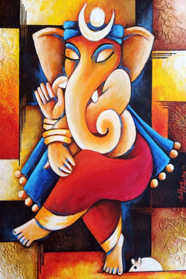 

Aabhaas Ganesha Wall Poster Fine Art Print(12 inch X 18 inch, Rolled)