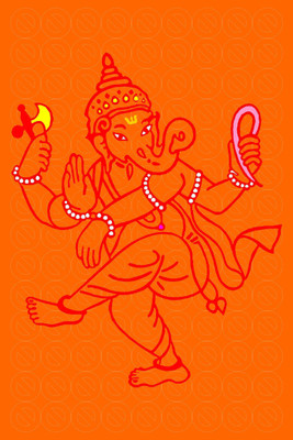 

Aabhaas Ganesha Wall Poster Fine Art Print(12 inch X 18 inch, Rolled)