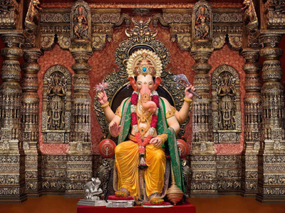 

Aabhaas Ganesha Wall Poster Fine Art Print(12 inch X 18 inch, Rolled)